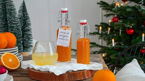 Rezept Weihnachten: Vanille-Orangen-Sirup