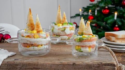 Rezept Vorspeise Weihnachten: Lachs-Tiramisu