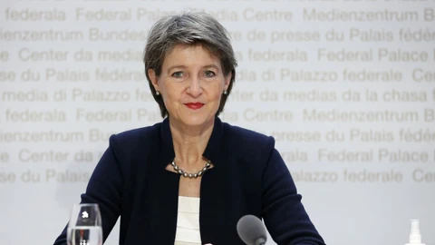 Simonetta Sommaruga a chaschun d'ina conferenza da pressa