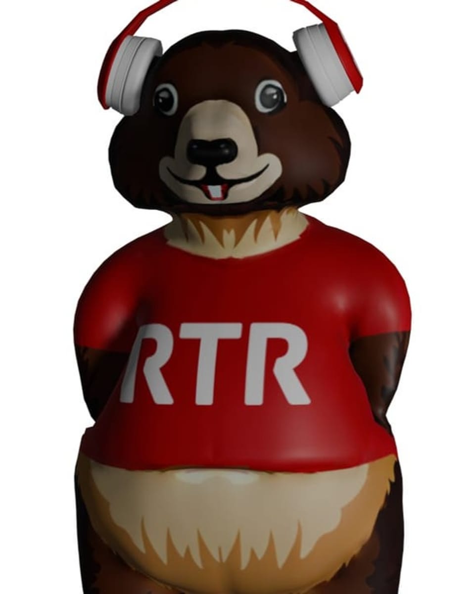 Murmeltier mit RTR-Logo