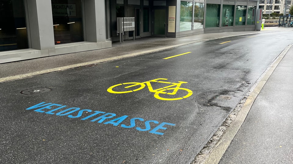 Velostrasse in Chur