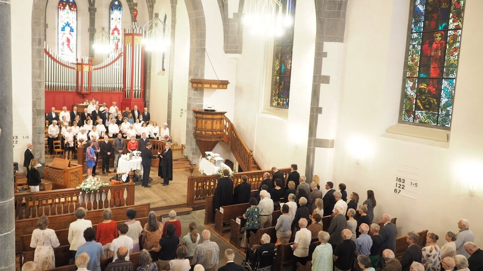Aufnahme der neuen Pfarrpersonen in der St. Martinskirche in Chur