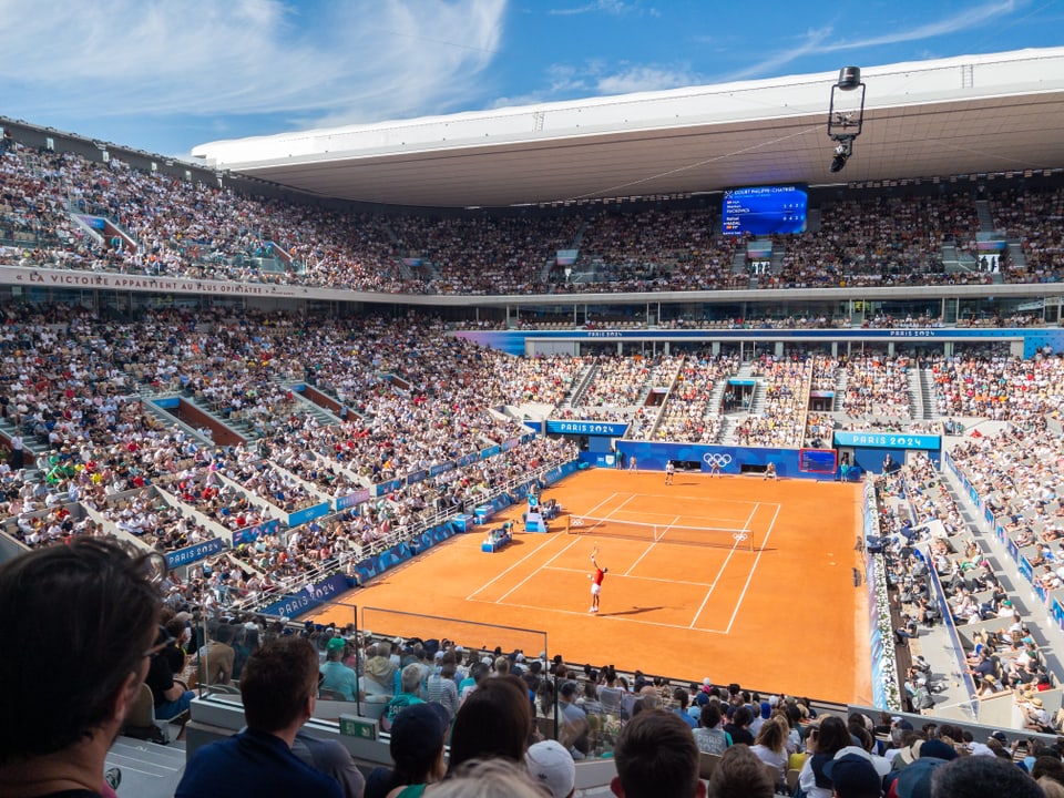 Paris 2024: Stadion von Roland Garros in Paris.