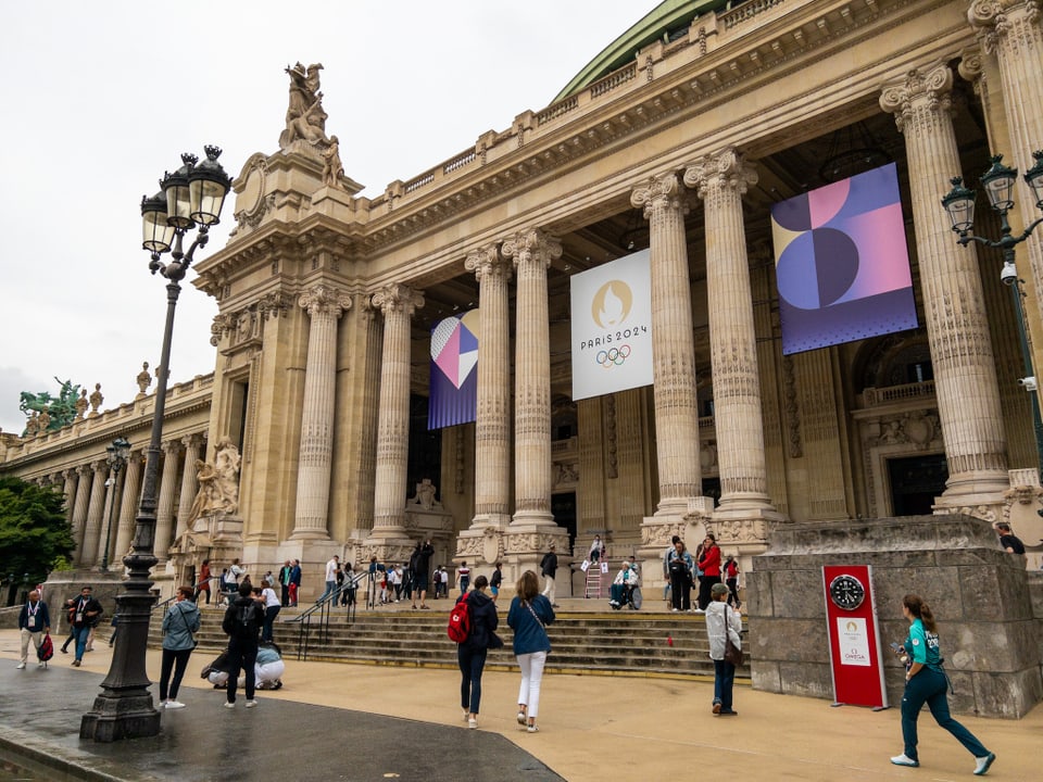 Paris 2024: Eingang in den Grand Palais in Paris.