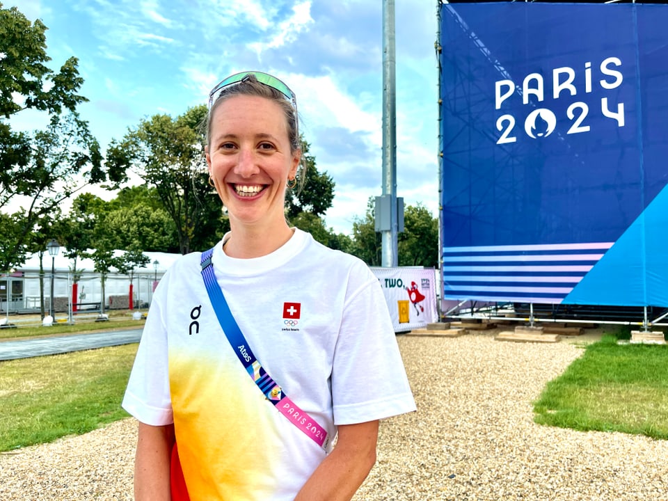 Elena Hartmann for dem Logo der Olympischen Spiele von Paris.