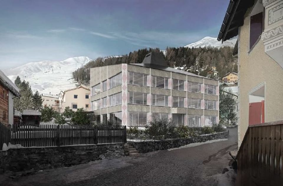 Das Siegerprojekt Après-ski des Architekturwettbewerbs der Gemeinde Zuoz.