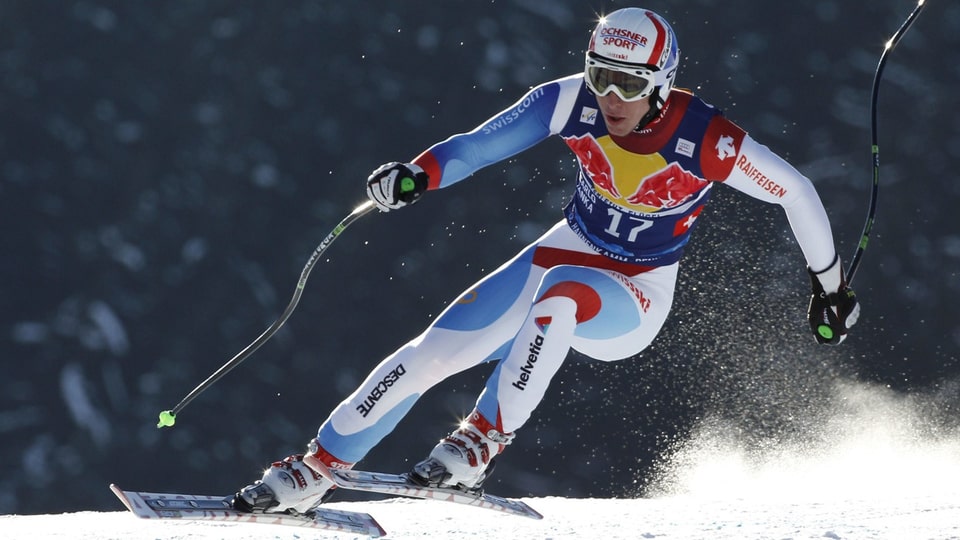 Carlo Janka en acziun a Kitzbühel.